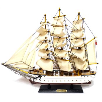 Model żaglowca Dar Pomorza 50cm - trójmasztowa Biała Fregata