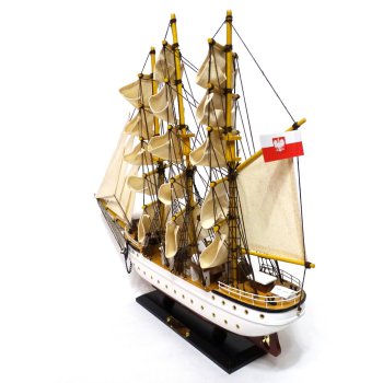 Model żaglowca Dar Pomorza 50cm - trójmasztowa Biała Fregata