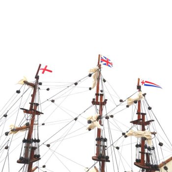Drewniany model jednego z najsłynniejszych żaglowców w historii - HMS “Victory
