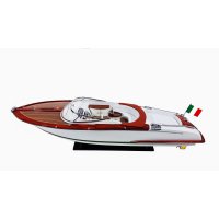 Riva Aquariva Gucci 90cm - elitarny drewniany model stylowej łodzi motorowej, legendy włoskiego stylu i designu