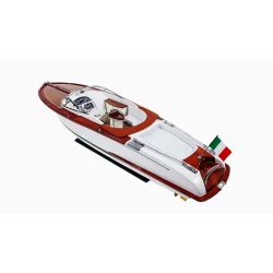 Riva Aquariva Gucci 90cm - elitarny drewniany model stylowej łodzi motorowej, legendy włoskiego stylu i designu
