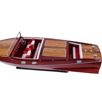 Chris Craft Runabout 1930 - stylowy drewniany model łodzi legendy USA czasów prohibicji