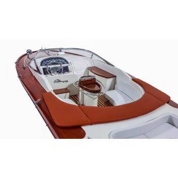 Riva Aquariva Gucci 90cm - elitarny drewniany model stylowej łodzi motorowej, legendy włoskiego stylu i designu