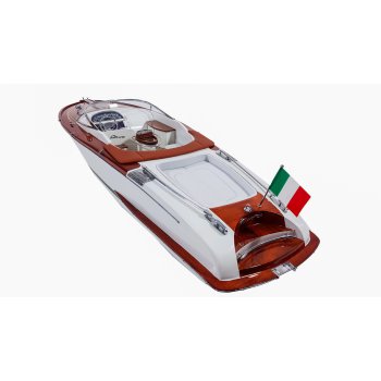 Riva Aquariva Gucci 90cm - elitarny drewniany model stylowej łodzi motorowej, legendy włoskiego stylu i designu