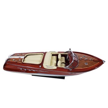 RIVA AQUARAMA - drewniany model stylowej łodzi motorowej, legendy, ikony włoskiego i nautycznego stylu i designu
