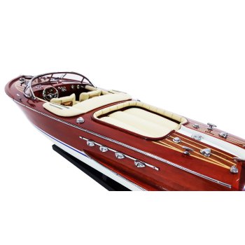 RIVA AQUARAMA - drewniany model stylowej łodzi motorowej, legendy, ikony włoskiego i nautycznego stylu i designu