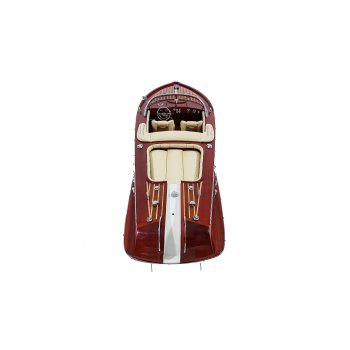 RIVA AQUARAMA - drewniany model stylowej łodzi motorowej, legendy, ikony włoskiego i nautycznego stylu i designu