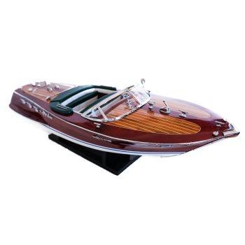 Riva Ariston 54cm - drewniany model klasycznej, włoskiej łodzi motorowej, marynistyczny styl i niepowtarzalny design