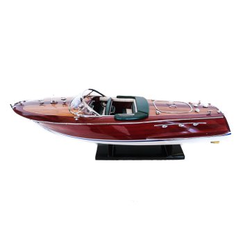 Riva Ariston 54cm - drewniany model klasycznej, włoskiej łodzi motorowej, marynistyczny styl i niepowtarzalny design
