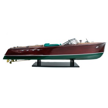 Drewniany model łodzi motorowej RIVA SUPER TRITONE 90cm - największa, najdroższa, najszybsza łódź Riva (skala 1:10)
