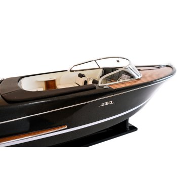 Prestiżowy, drewniany model łodzi motorowej RIVA ISEO 82cm