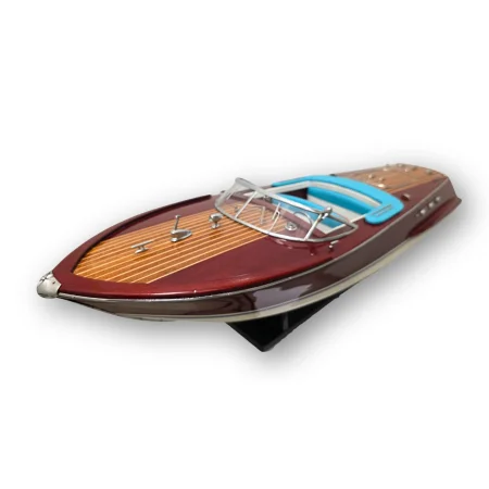 Drewniany model łodzi motorowej Riva Ariston 70 cm - włoska elegancja, marynistyczna dekoracja