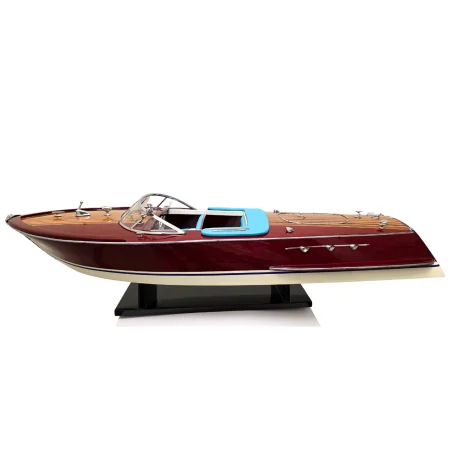 Drewniany model łodzi motorowej Riva Ariston 70 cm - włoska elegancja, marynistyczna dekoracja