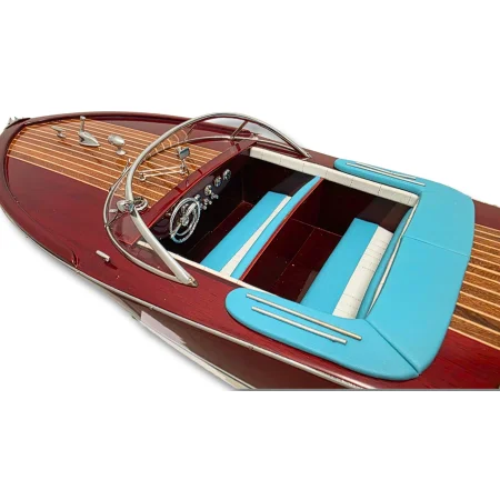 Drewniany model łodzi motorowej Riva Ariston 70 cm - włoska elegancja, marynistyczna dekoracja