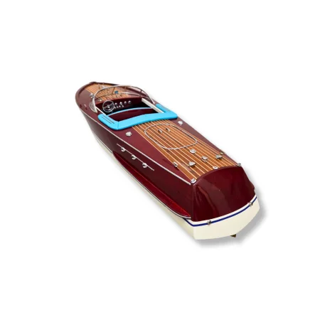 Drewniany model łodzi motorowej Riva Ariston 70 cm - włoska elegancja, marynistyczna dekoracja
