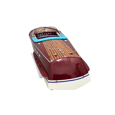 Drewniany model łodzi motorowej Riva Ariston 70 cm - włoska elegancja, marynistyczna dekoracja