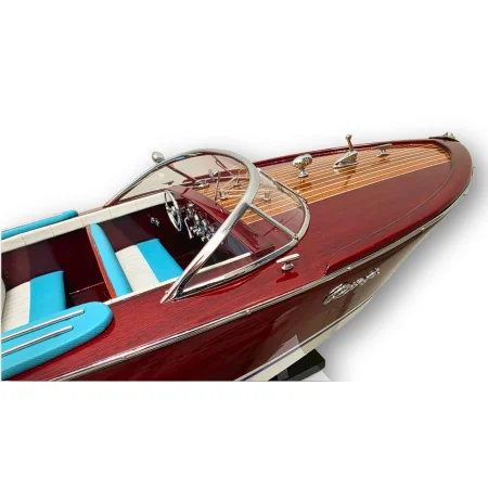 Drewniany model łodzi motorowej Riva Ariston 70 cm - włoska elegancja, marynistyczna dekoracja