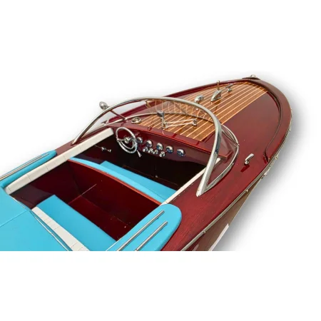 Drewniany model łodzi motorowej Riva Ariston 70 cm - włoska elegancja, marynistyczna dekoracja