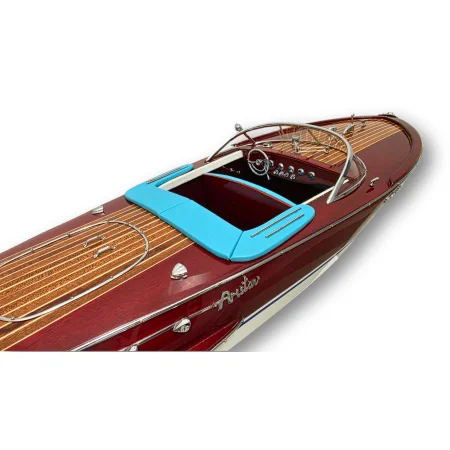 Drewniany model łodzi motorowej Riva Ariston 70 cm - włoska elegancja, marynistyczna dekoracja