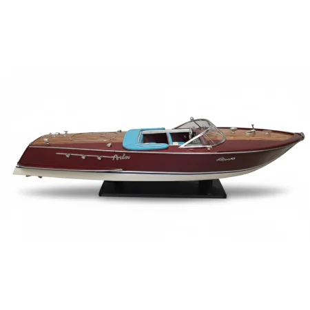 Drewniany model łodzi motorowej Riva Ariston 70 cm - włoska elegancja, marynistyczna dekoracja