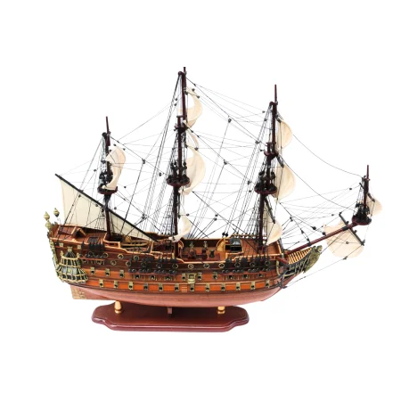 Potężny, drewniany model żaglowca HMS Prince 96cm - ekskluzywna dekoracja marynistyczna, żeglarski prezent
