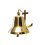 Największy na rynku mosiężny dzwon żeglarski z kotwicą (2,5kg)
