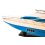 Potężny drewniany model włoskiej łodzi motorowej Azimut 64 Flybridge 85 cm