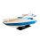 Potężny drewniany model włoskiej łodzi motorowej Azimut 64 Flybridge 85 cm