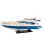 Potężny drewniany model włoskiej łodzi motorowej Azimut 64 Flybridge 85 cm