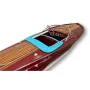Drewniany model łodzi motorowej Riva Ariston 70 cm - włoska elegancja, marynistyczna dekoracja