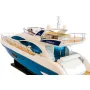 Potężny drewniany model włoskiej łodzi motorowej Azimut 64 Flybridge 85 cm